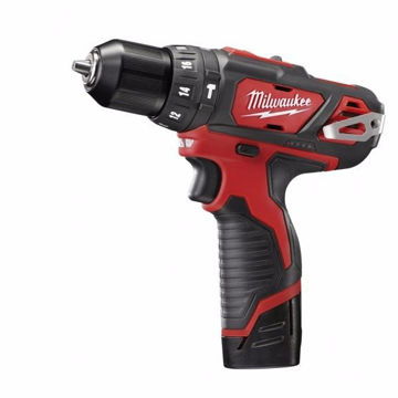 Imagen de KIT ATORNILLADOR CON BATERÍA 12V CON PERCUTOR  2408-259 MILWAUKEE