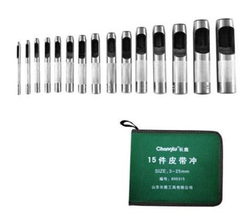 Imagen de JUEGO DE SACABOCADOS SACA BOCADOS 15 PIEZAS 3 - 25 MM CHANGLU