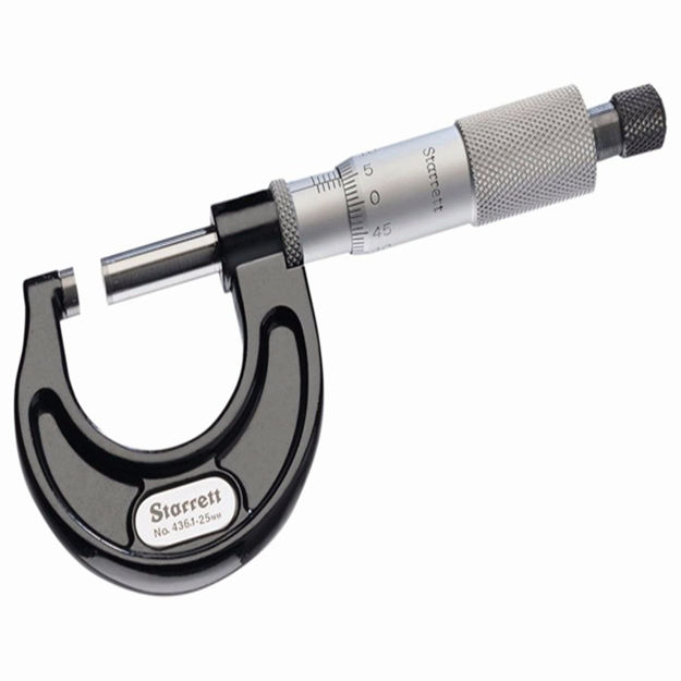 Imagen de MICRÓMETRO EXTERIOR 0 - 25MM STARRETT 436MXRL-25