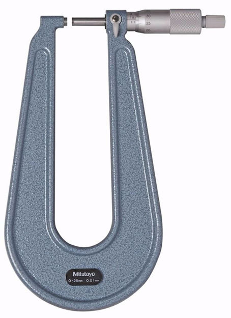 Imagen de MICRÓMETRO EXTERIOR ESC. 150 MM.  0 - 25 MM MITUTOYO 118-102