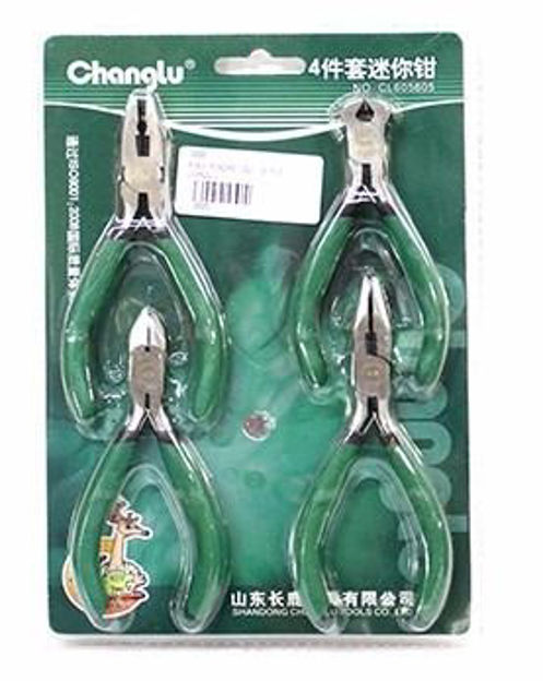 Imagen de KIT DE MINI PINZAS ALICATES - 4 PIEZAS CHAGLU