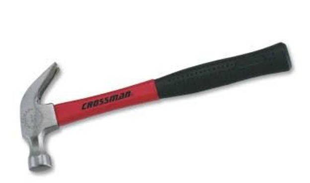 Imagen de MARTILLO DE UÑA DE CARPINTERO CON CABO FIBRA.450 GRS CROSSMAN