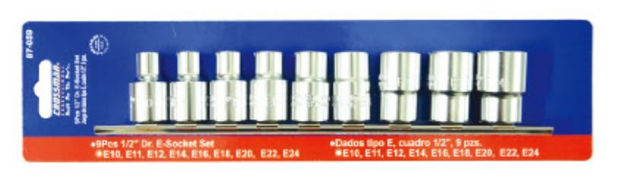 Imagen de JUEGO BOCALLAVES TORX ENCASTRE 1/2" S E10 - E24 CROSSMAN