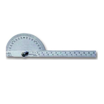 Imagen de SEMICÍRCULO TRANSPORTADOR DE ÁNGULOS 140 MM CHANGLU