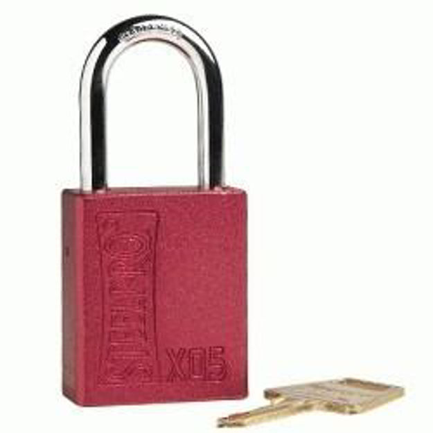 Imagen de CANDADO DE BLOQUEO ROJO (CUERPO ALUMINIO) ROJO X05 STEELPRO