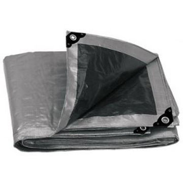 Imagen de LONA POLIETILENO GRIS CON OJALES 4X6 METROS TRUPER