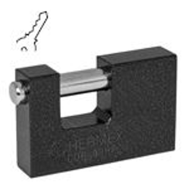 Imagen de CANDADO HIERRO ANTIPALANCA 80MM COR-80HP HERMEX