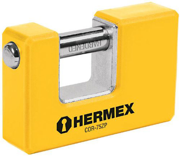 Imagen de CANDADO ANTIPALANCA 75MM HERMEX