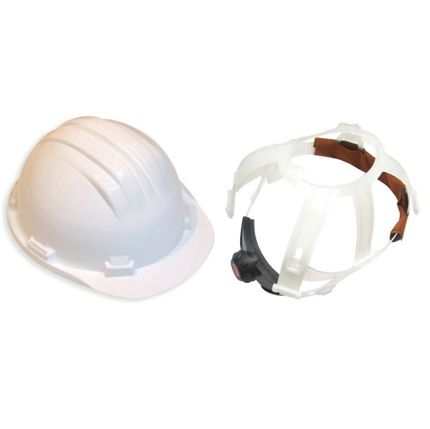 Imagen de Casco Seguridad blanco Arnés regulable CLIMAX 5-RG