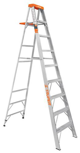 Imagen de ESCALERA ALUMINIO TIPO TIJERA 9 ESCALONES 2.74M TRUPER