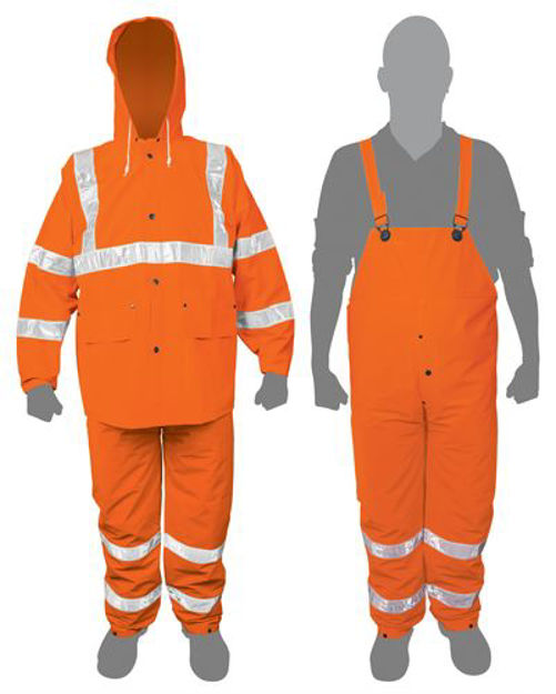 Imagen de Equipo lluvia reflectivo naranja PVC T:M TRUPER TRA-NAR-M