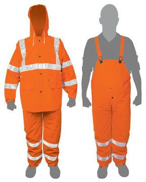 Imagen de EQUIPO LLUVIA NARANJA REFLECTIVO PVC TALLE L TRUPER