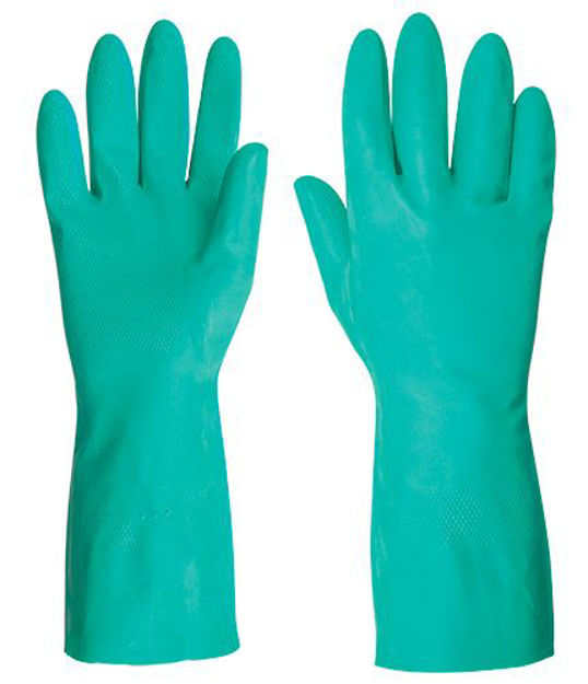 Imagen de Guantes nitrilo verde (químico) TRUPER GU-822