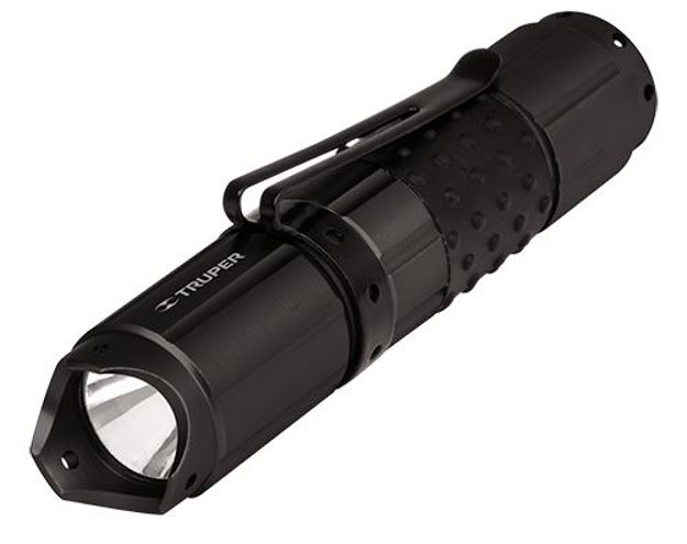 Imagen de Linterna aluminio negro 1Led (35lúm) 35mt TRUPER LINA-1AA