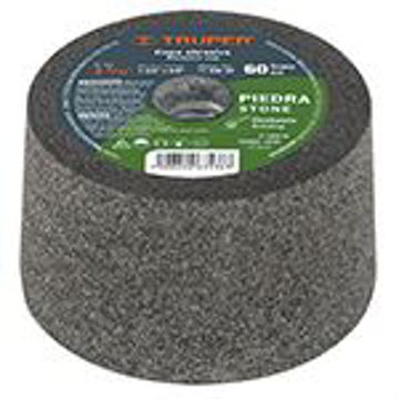 Imagen de PIEDRA COPA DESBASTE 3-5/32" 60G M14 TRUPER
