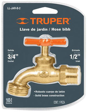 Imagen de CANILLA BRONCE FUNDIDO DE  ½" TRUPER
