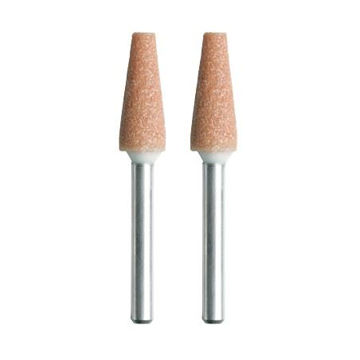 Imagen de PIEDRA CÓNICA DE ÓXIDO ALUMINIO 1/4" 2 UNIDADES DREMEL