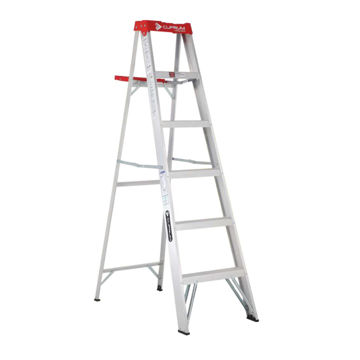 Imagen de ESCALERA TIJERA ALUMINO 6 ESCALONES 1.83M CUPRUM