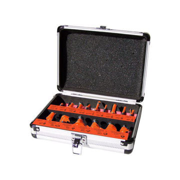 Imagen de JUEGO 15 FRESAS PARA ROUTER 1/4" DOWEN PAGIO