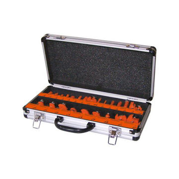 Imagen de JUEGO 24 FRESAS ROUTER 1/4" DOWEN PAGIO