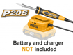 Imagen de SOLDADORA DE ESTAÑO 20 VOLT BATERÍA CSILI2001 LÍNEA P20S (CARCAZA) INGCO