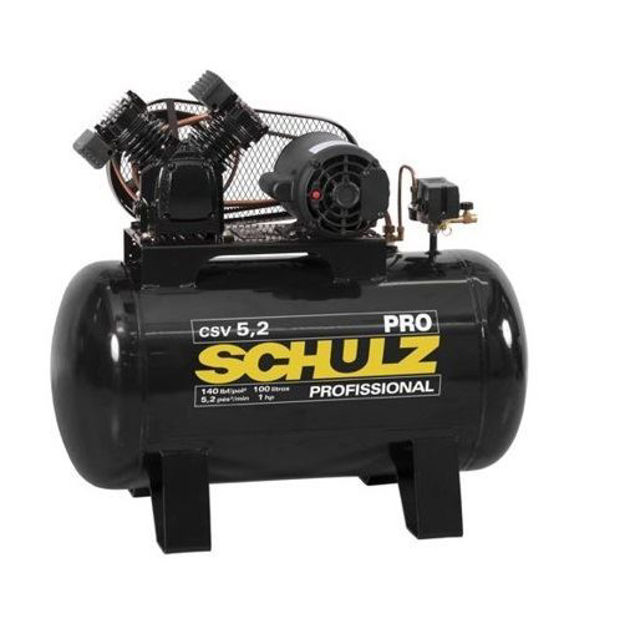Imagen de Compresor 100lt 1hp Monofásico Schulz CSV 5.2