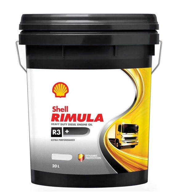 Imagen de ACEITE 15W-40 CARTER VEHÍCULOS PESADOS SHELL RIMULA R3 TURBO 20L