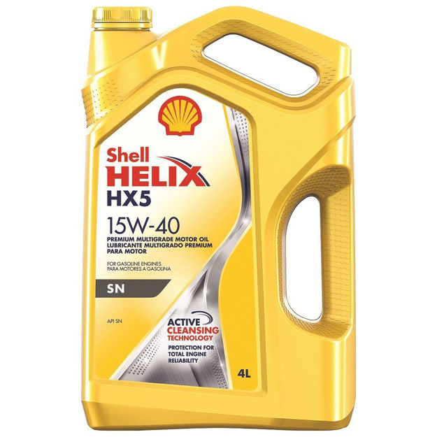 Imagen de ACEITE 15W-40 CARTER VEHÍCULOS LIVIANOS SHELL HELIX HXN SN 4L