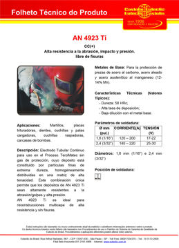 Imagen de ALAMBRE TUBULAR AN4923 1.6MM ROLLO 16KG EUTECTIC