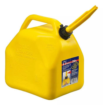 Imagen de BIDON PARA GASOIL CON PUNTERO AMARILLO 20LT. SCEPTER