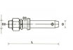 Imagen de PERNO  P/ENGANCHE S/CADENA 28.5 / 25