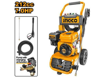 Imagen de HIDROLAVADORA NAFTA 7HP 235BAR 9.5LT/MIN INGCO