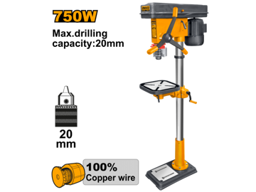 Imagen de TALADRO COLUMNA 20MM 1HP MONOFÁSICO INGCO