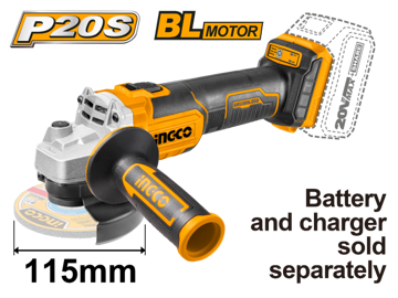 Imagen de AMOLADORA 4.5" BATERÍA 20V (CARCAZA) INGCO