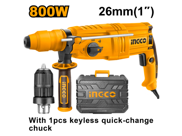 Imagen de ROTOPERCUTOR SDS-PLUS 800W 2.5J INGCO