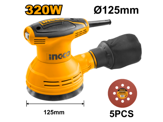 Imagen de LIJADORA ROTO ORBITAL 5" 320W INGCO