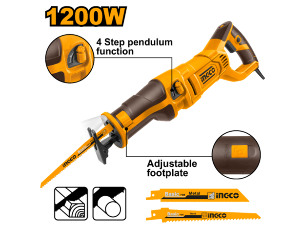 Imagen de SIERRA SABLE 1200W 210MM INGCO