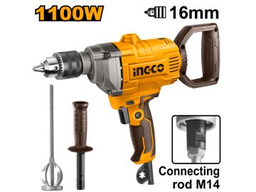Imagen de TALADRO 16MM 680RPM 1100W CON MEZCLADOR INGCO