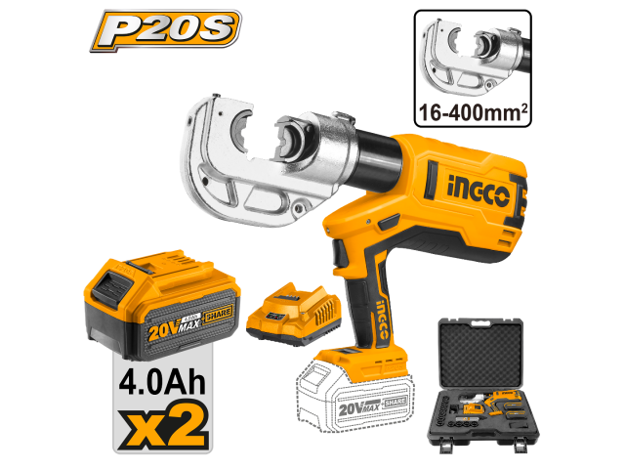 Imagen de CRIMPEADORA HIDRÁULICA 20 V 16-400 MM2 INGCO