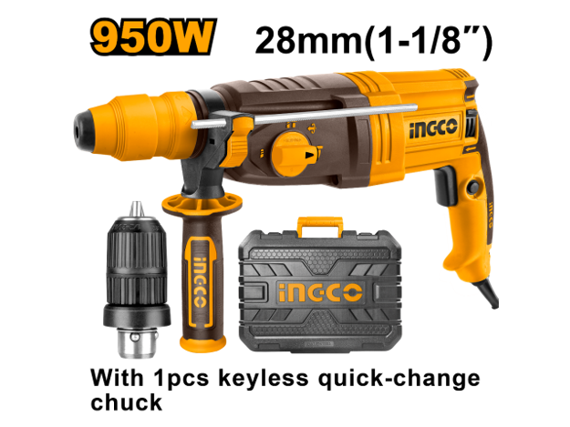 Imagen de ROTOPERCUTOR SDS-PLUS 950W 2.5J INGCO