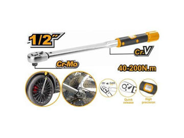 Imagen de TORCOMETRO 1/2" 40-200NM INGCO
