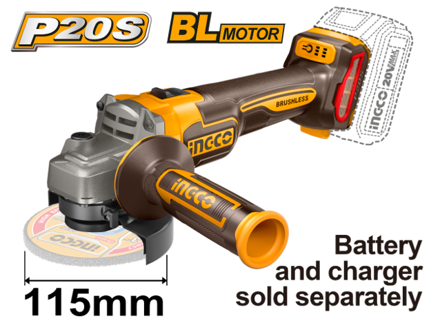 Imagen de AMOLADORA ANGULAR 4.5" 20V (CARCAZA) INGCO
