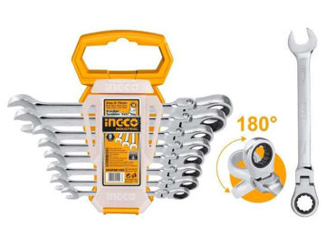 Imagen de JUEGO LLAVES COMBINADAS CRIQUE FLEXIBLE 8-19MM INGCO