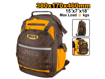 Imagen de MOCHILA PARA HERRAMIENTAS 38 X 17 X 46CM INGCO