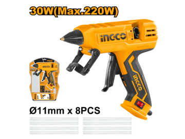 Imagen de PISTOLA APLICAR SILICONA CALIENTE 220W INGCO