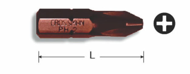 Imagen de PUNTA DESTORNILLADOR PHILLIPS PH2 25MM CROSSMAN