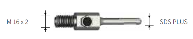 Imagen de VASTAGO SDS PLUS PARA COPA WIDIA M22 460 MM KRINO