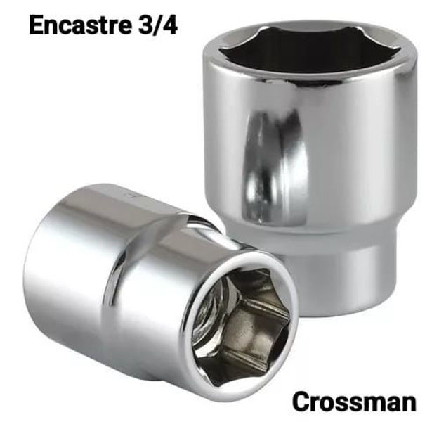 Imagen de BOCALLAVE ENCASTRE 3/4" HEXAGONAL 40 MM CROSSMAN