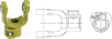 Imagen de HORQUILLA EXTERIOR 1.3/4" Z20 PARA CARDAN 3012