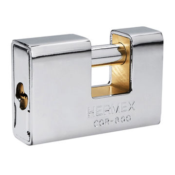 Imagen de CANDADO ANTIPALANCA BLINDADO 80MM HERMEX